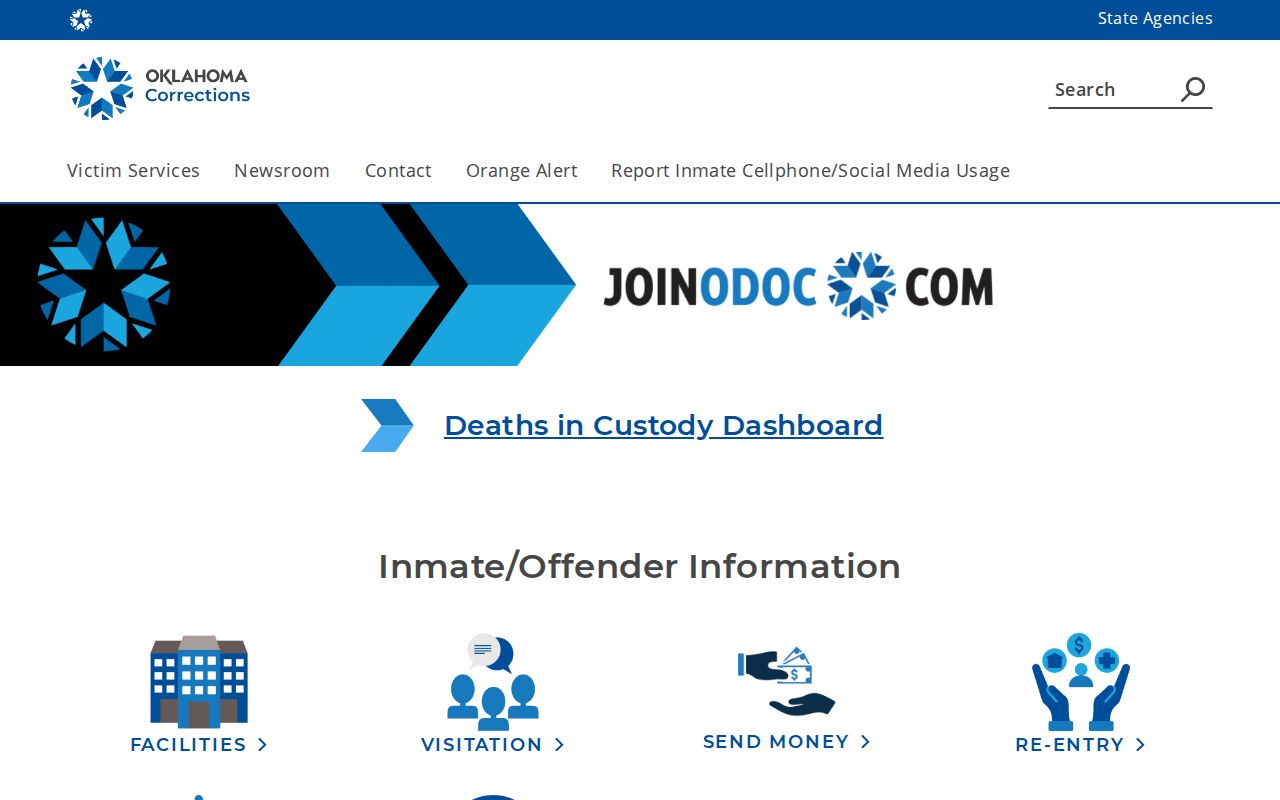 Oklahoma Department of Corrections source for Oklahoma released inmate records